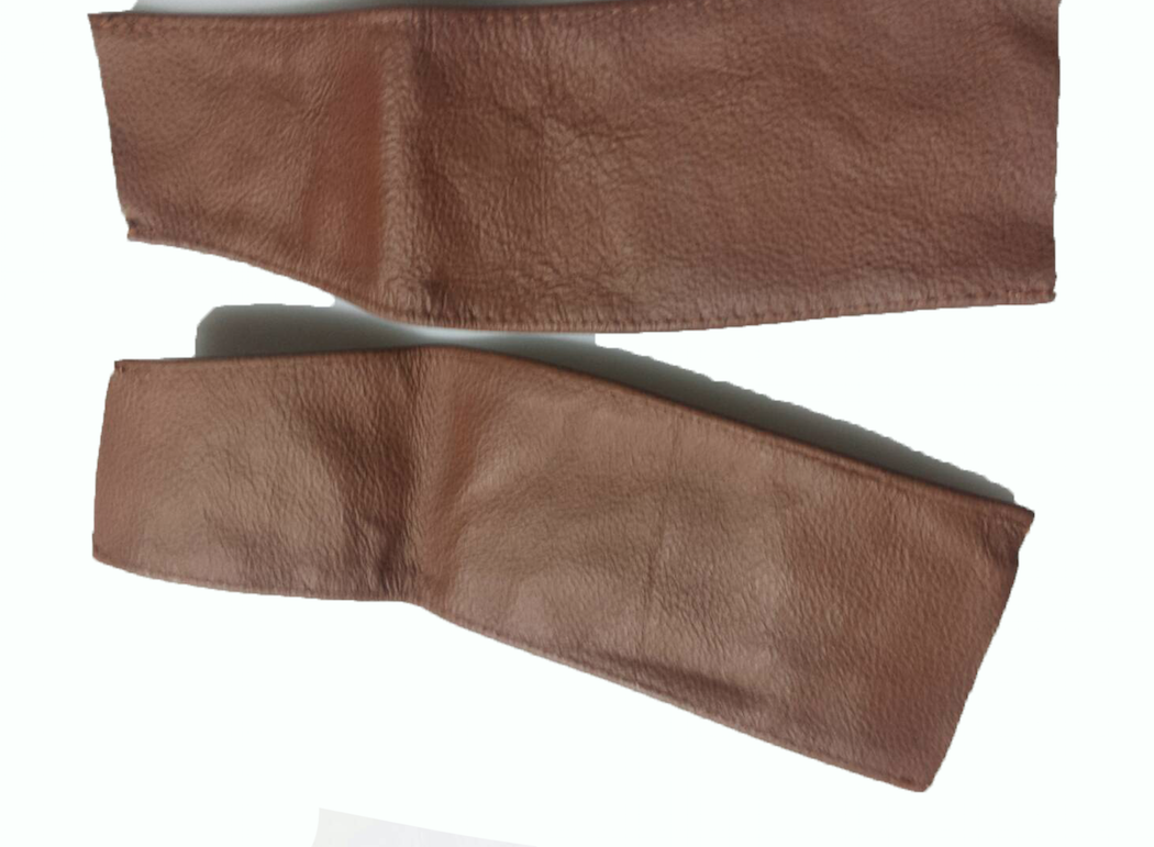 Handle on centre pillar in brown leather Citroën ID/DS