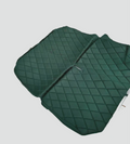 Original seat cover set for rear bench in green cloth Charleston Citroën 2CV