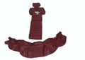 Original front seat cover red leather (seat back closing panel and head rest cover) Citroën SM