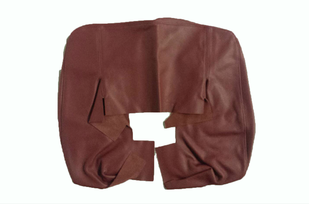 Original front seat cover red leather (seat back closing panel and head rest cover) Citroën SM