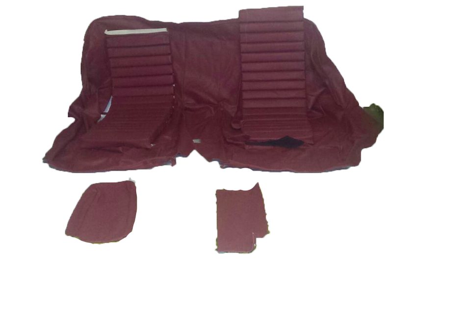 Original rear bench cover red leather (seat: 1 piece back: 4 pieces) Citroën SM