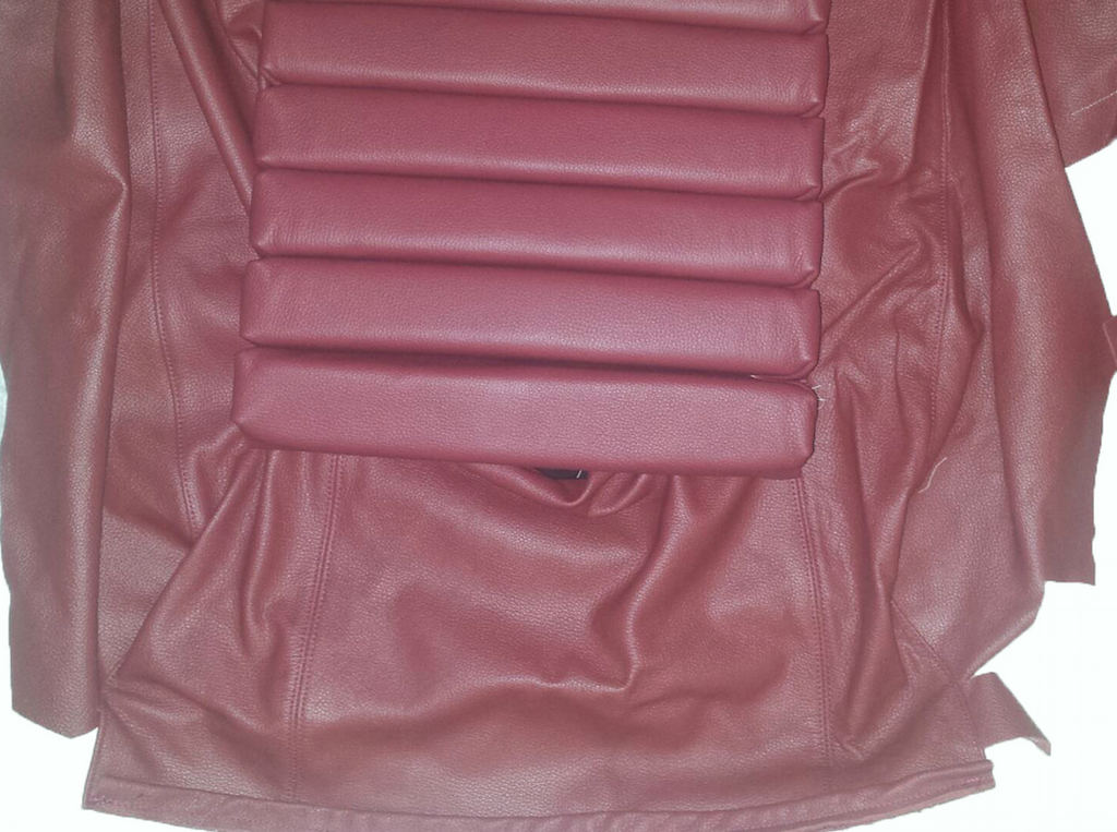 Original rear bench cover red leather (seat: 1 piece back: 4 pieces) Citroën SM