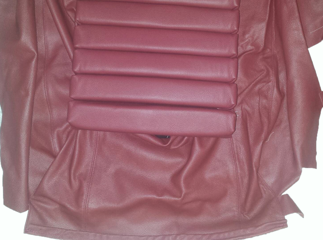 Original rear bench cover red leather (seat: 1 piece back: 4 pieces) Citroën SM