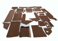 Complete set of carpet mat pieces brown Citroën SM