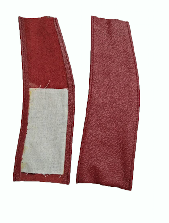 Spring cover patches red leather Citroën ID/DS