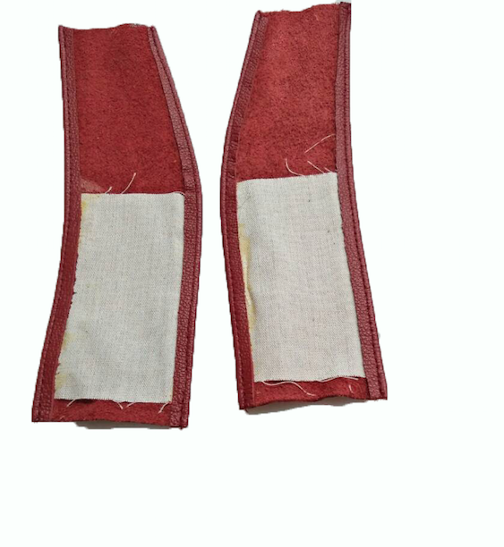 Spring cover patches red leather Citroën ID/DS