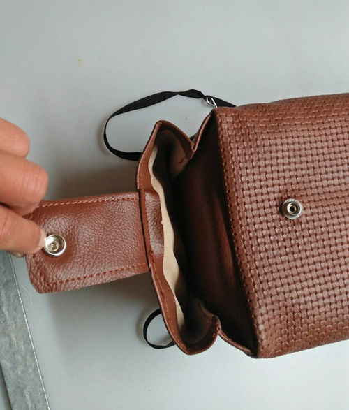Central armrest brown pvc for Dyane Ami Visa etc Citroën 2CV