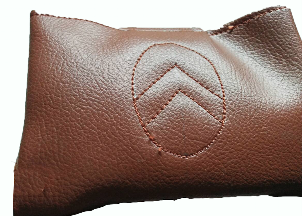 Central armrest brown pvc for Dyane Ami Visa etc Citroën 2CV