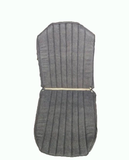 Original seat cover set for front L seat in blue denim leatherette (2 round angles) Dyane Citroën 2CV