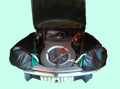 Kit in the spare wheel to fix a can of oil and tools Citroën ID/DS