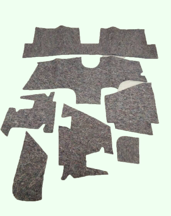 Noise reduction pad set used under the Pallas carpet set (7 pieces) Citroën ID/DS