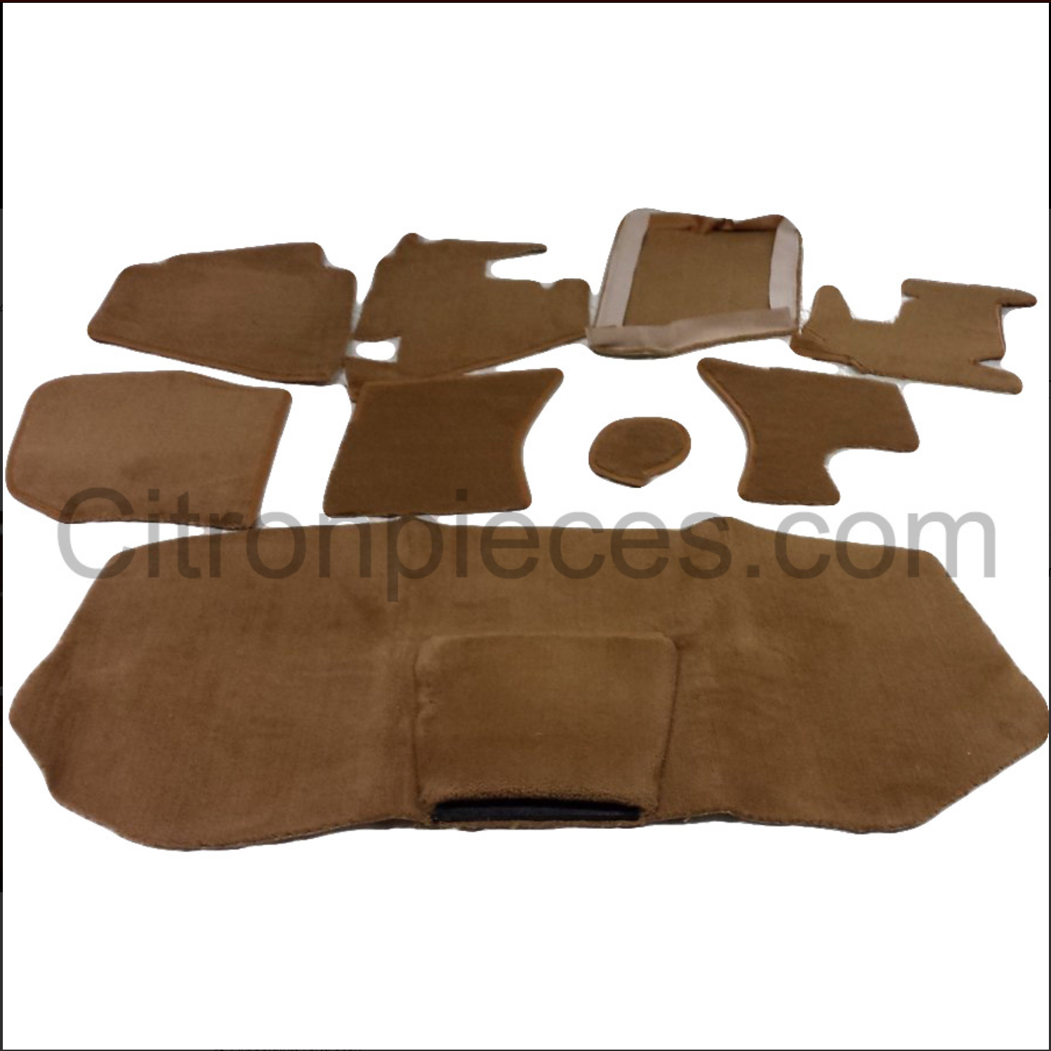 Full carpet set without foam brown Citroën ID/DS