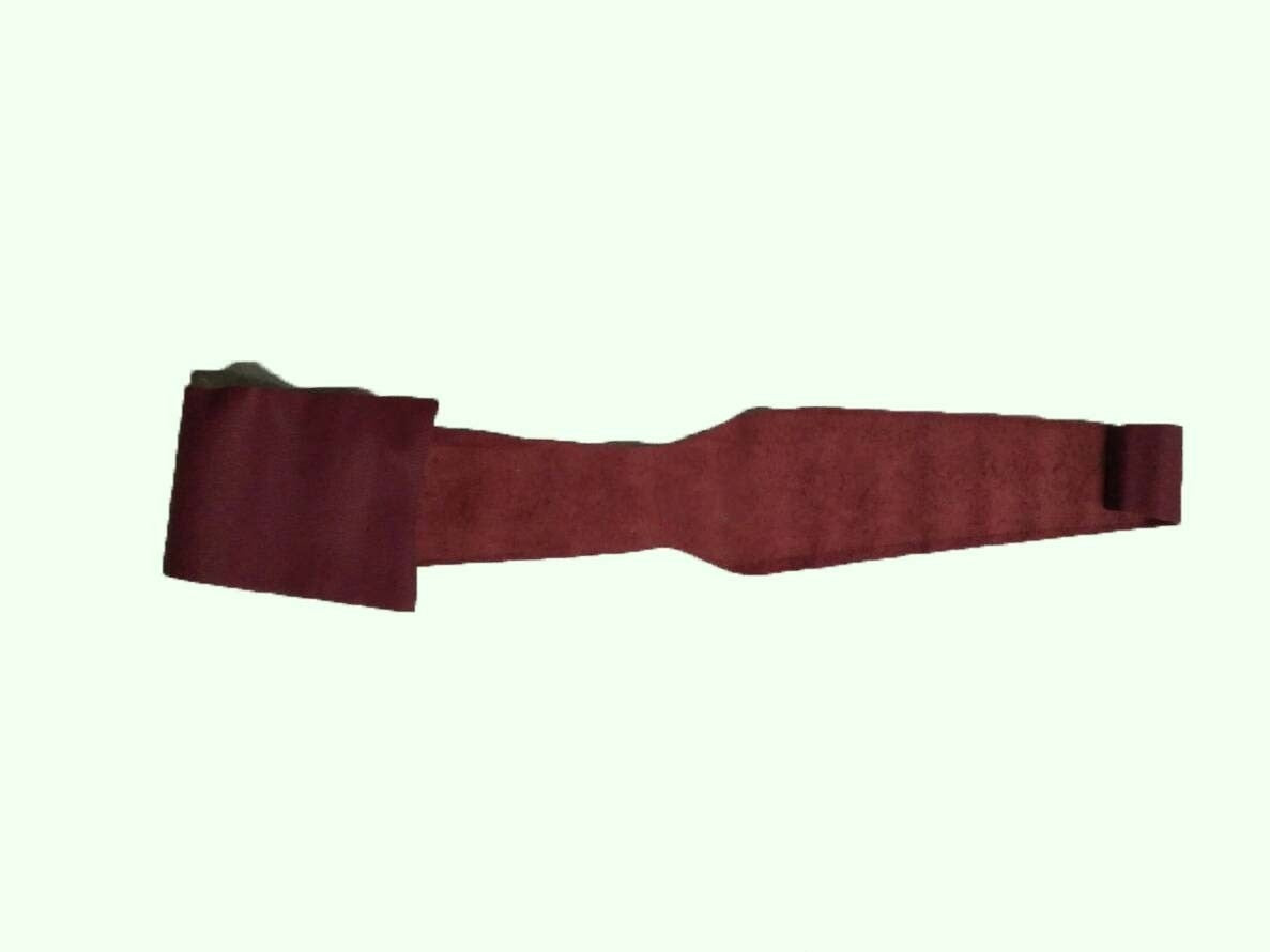 Centre pillar trimming upper part red leather R Citroën ID/DS